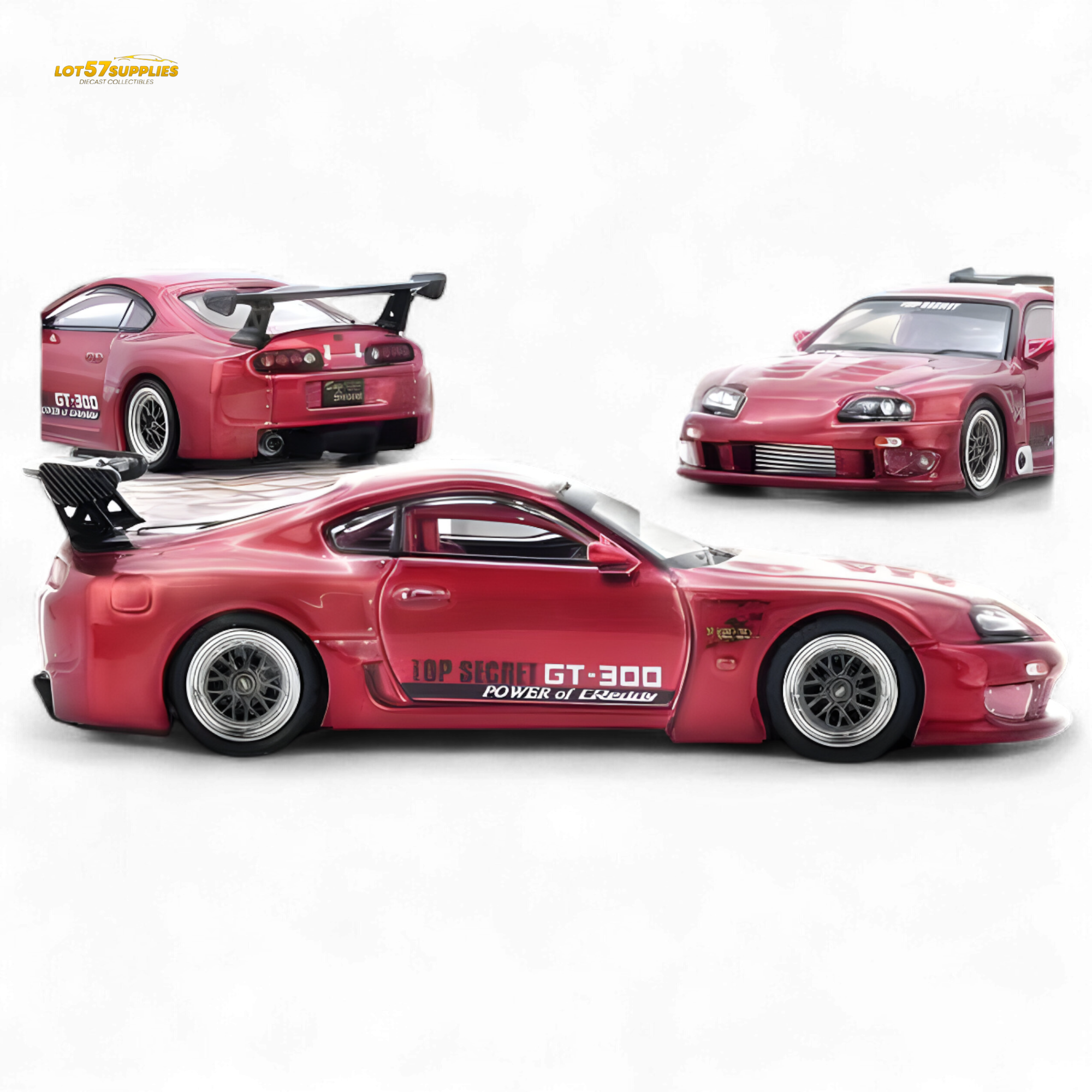 (Pre-Order) INNO64 Toyota Supra A80 Top Secret - Red 1:64 - Collectors World Toys