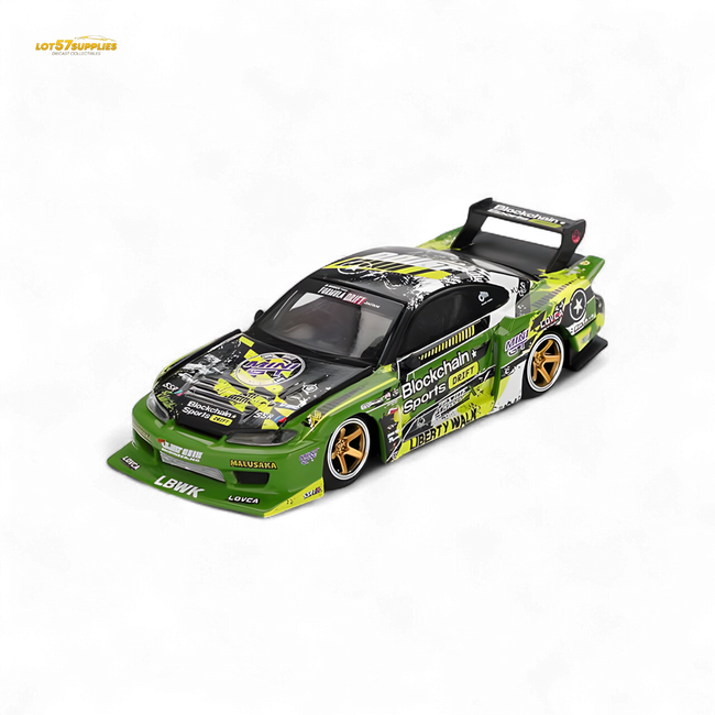(Pre-Order) MINI-GT Nissan LB-Super Silhouette S15 Silvia #555 V2 2024 Formula Drift Japan - 1:64 - Collectors World Toys Hover Image