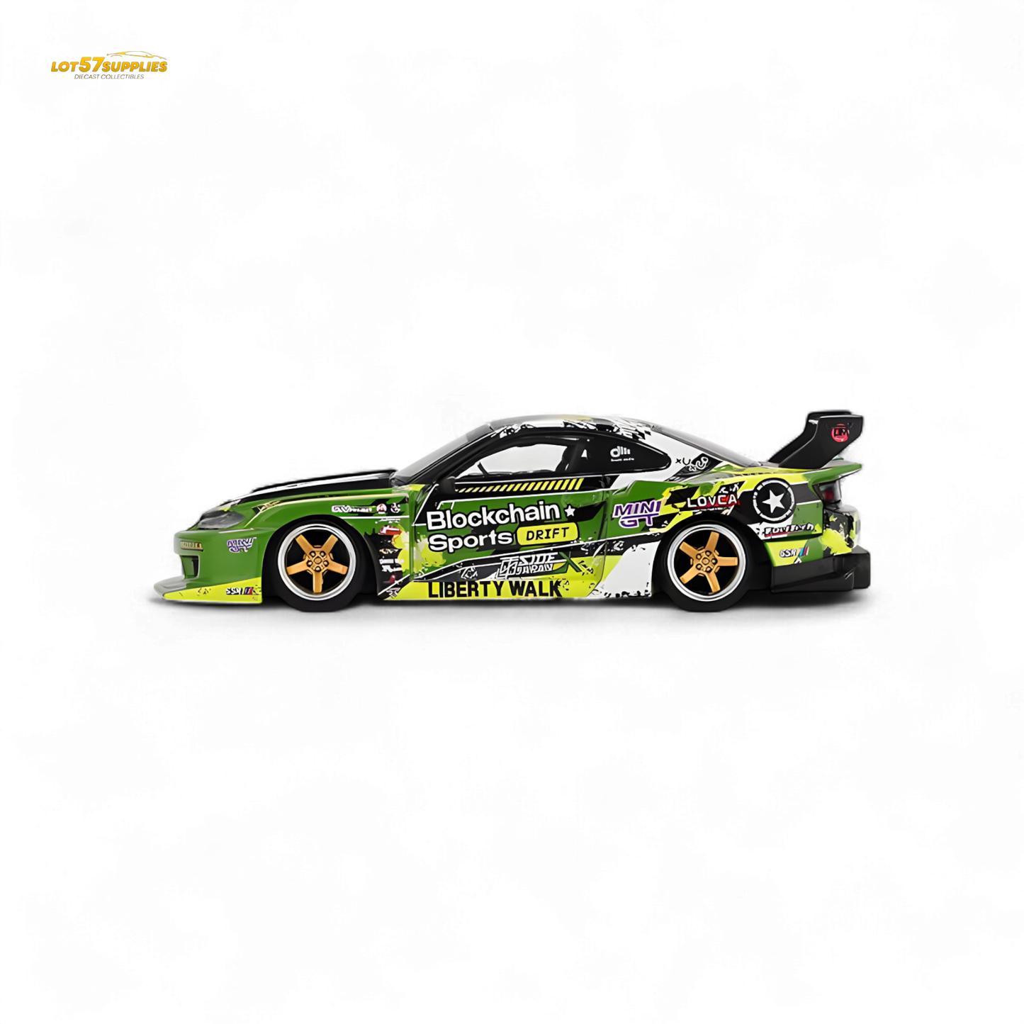 (Pre-Order) MINI-GT Nissan LB-Super Silhouette S15 Silvia #555 V2 2024 Formula Drift Japan - 1:64 - Collectors World Toys