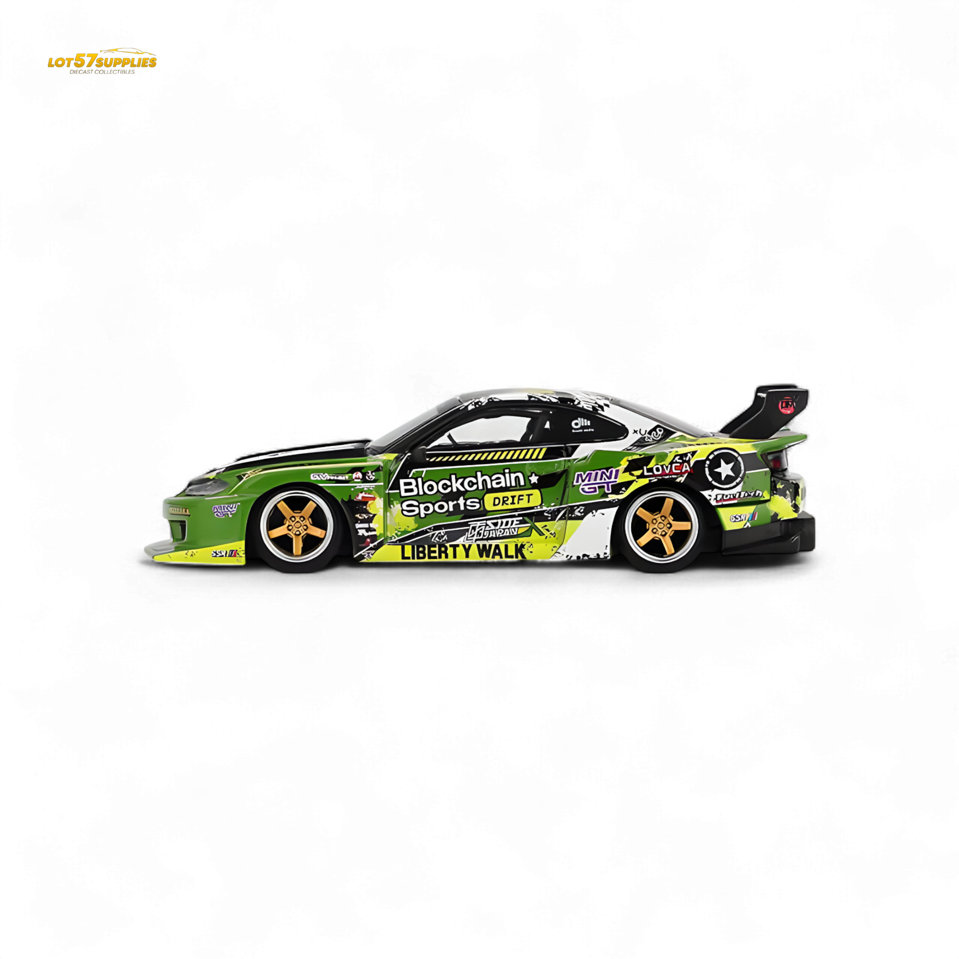 (Pre-Order) MINI-GT Nissan LB-Super Silhouette S15 Silvia #555 V2 2024 Formula Drift Japan - 1:64 - Collectors World Toys
