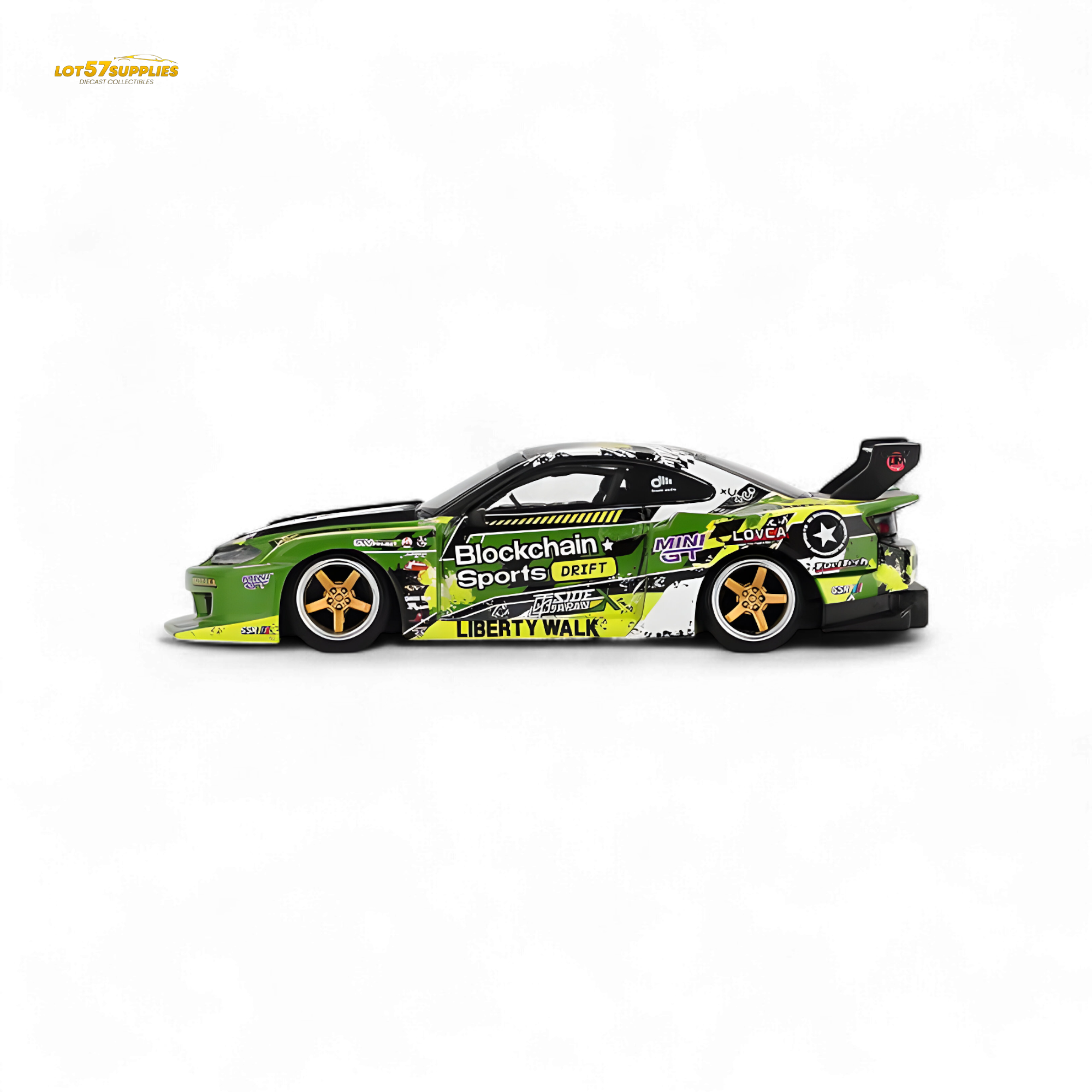 (Pre-Order) MINI-GT Nissan LB-Super Silhouette S15 Silvia #555 V2 2024 Formula Drift Japan - 1:64 - Collectors World Toys
