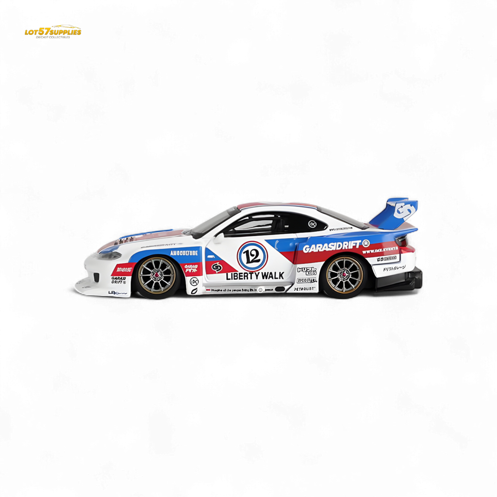 (Pre-Order) Mini-GT Nissan LB-Super Silhouette S15 SILVIA GARASIDRIFT x LBWK 2025 #1022 - 1:64
