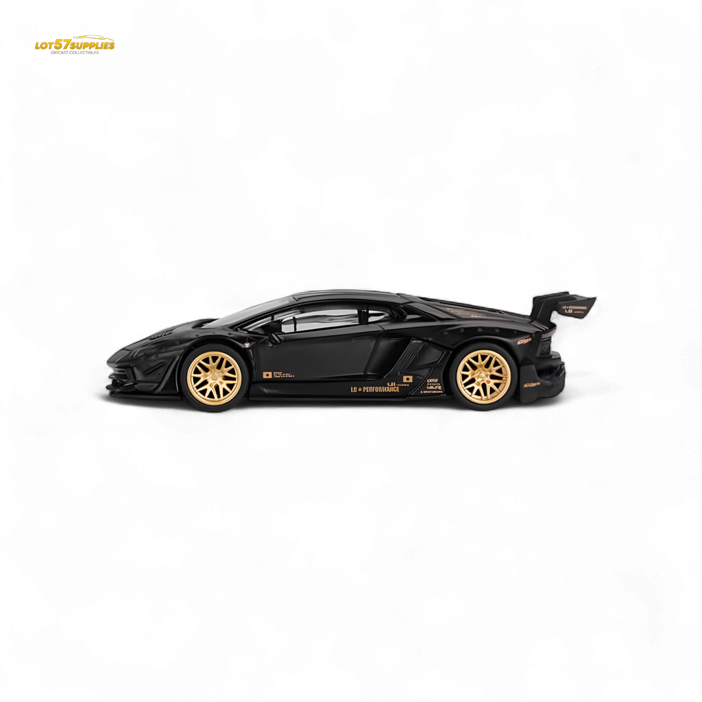 (Pre-Order) Mini-GT LB★WORKS Lamborghini Aventador Limited Edition Matte Black #1087 - 1:64