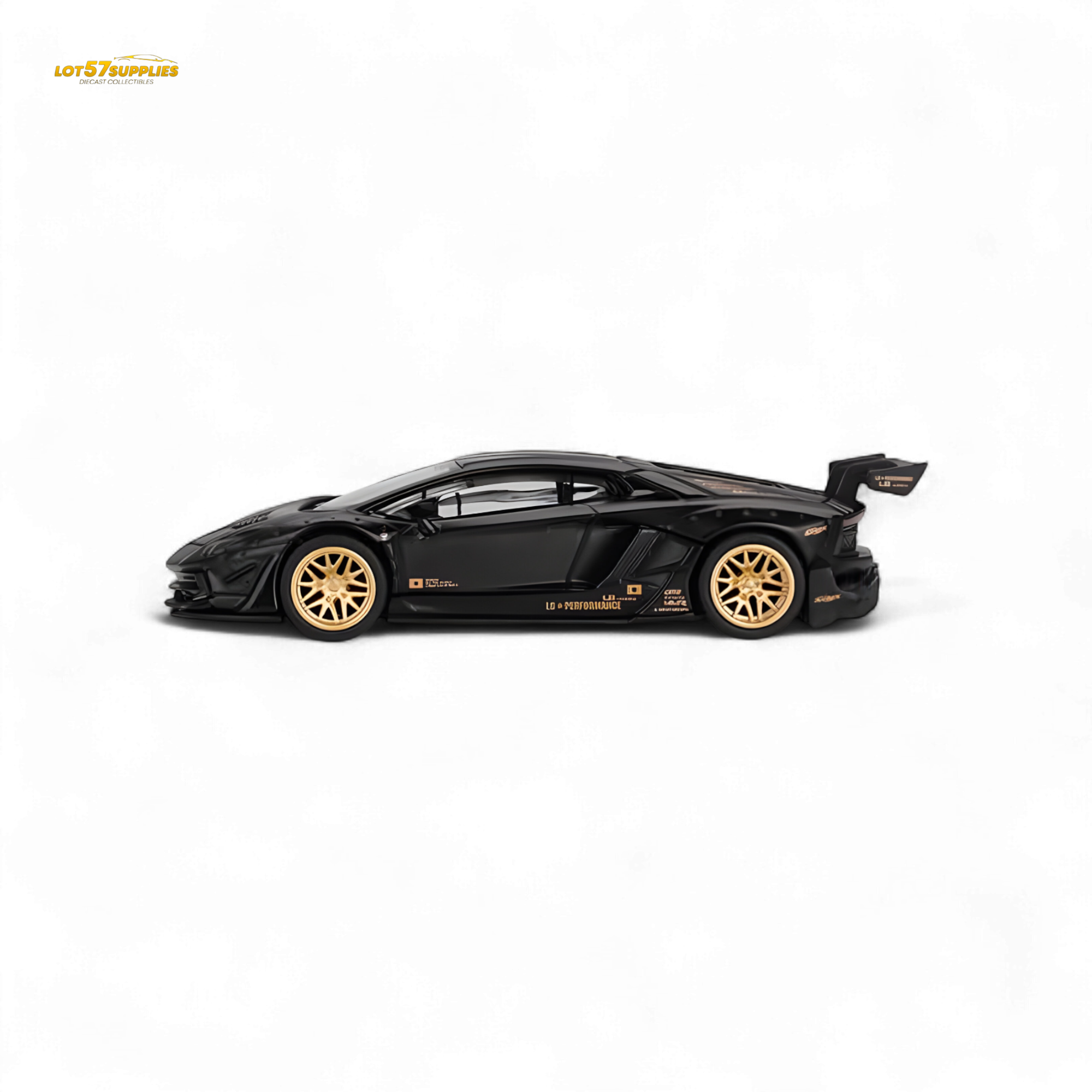 (Pre-Order) Mini-GT LB★WORKS Lamborghini Aventador Limited Edition Matte Black #1087 - 1:64
