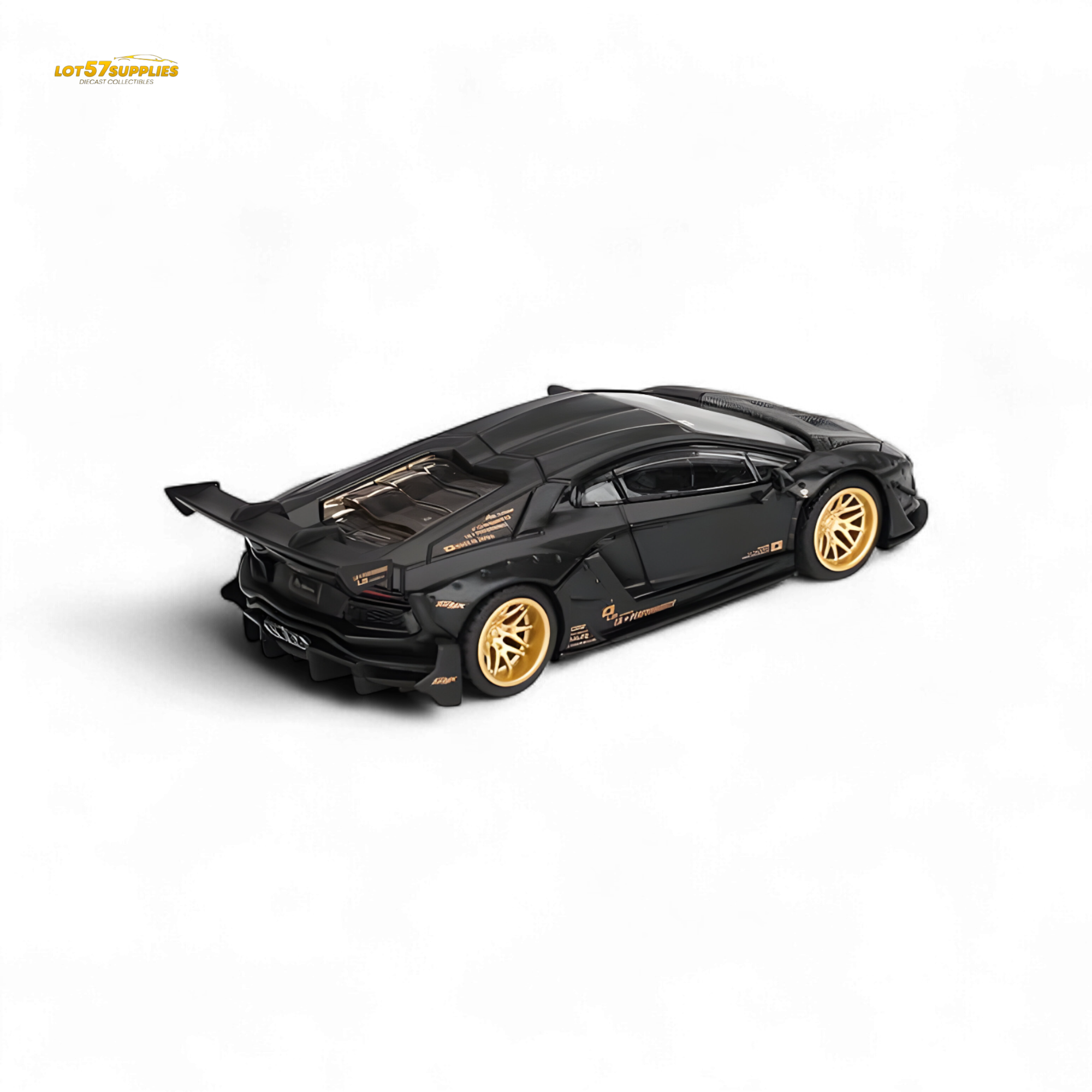 (Pre-Order) Mini-GT LB★WORKS Lamborghini Aventador Limited Edition Matte Black #1087 - 1:64