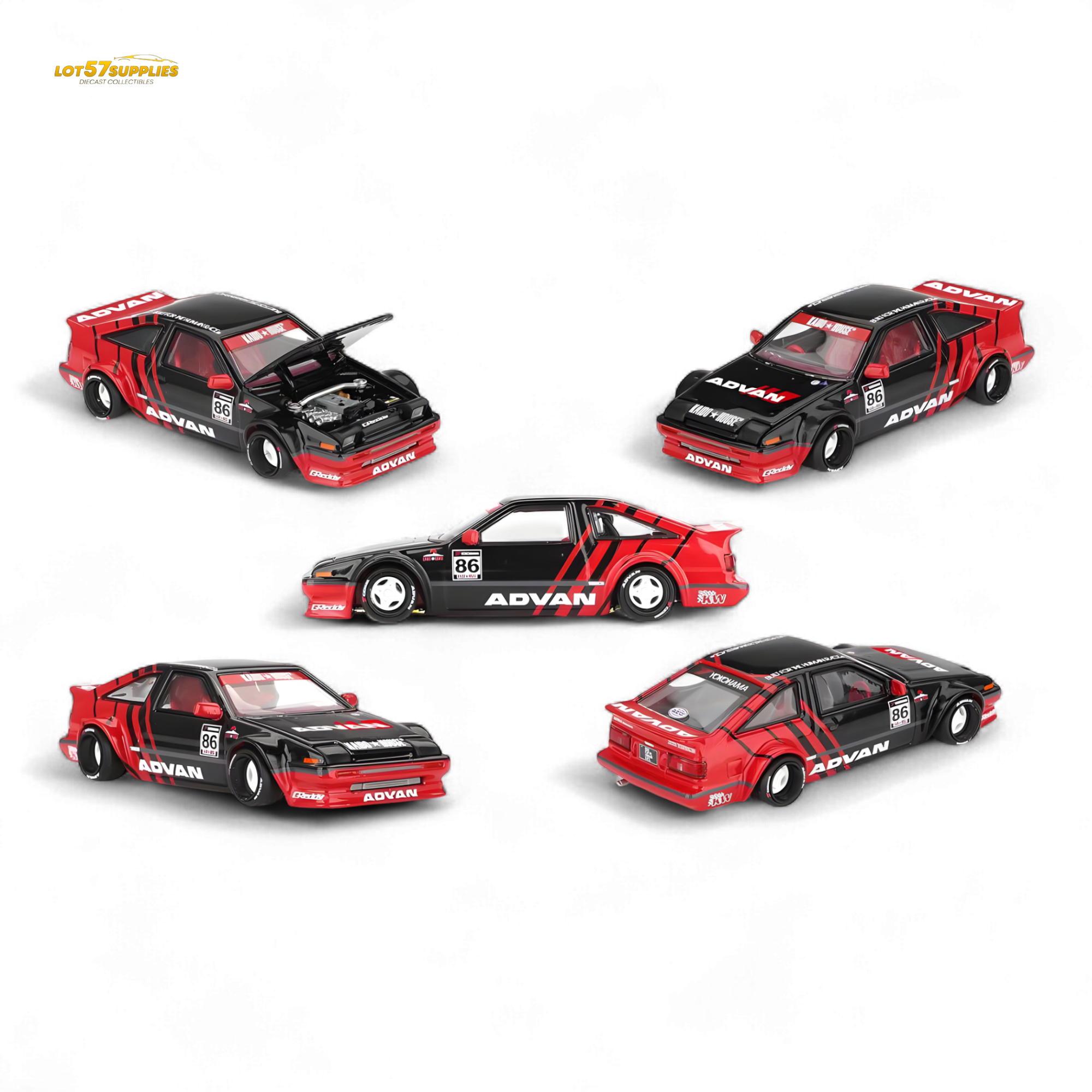 (Pre-Order) KAIDO Toyota AE86 Sprinter Trueno - ADVAN 1:64 Main image