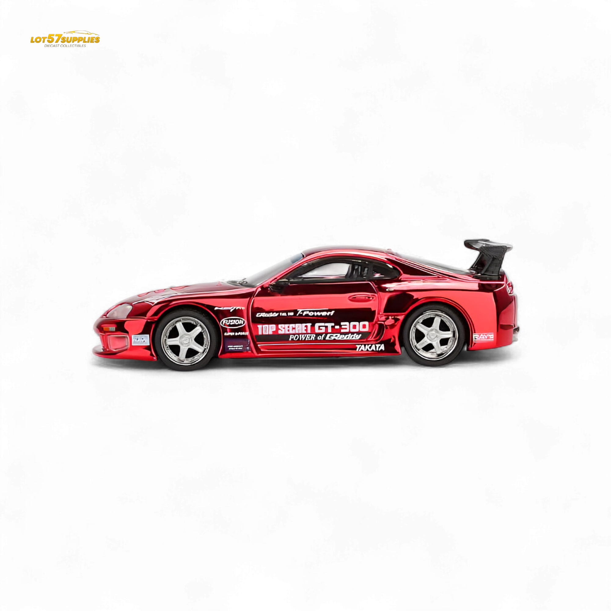 (Pre-Order) Mini-GT Toyota Supra (A80) Top Secret GT-300 - Top Secret Red Chrome 1:64 #1132