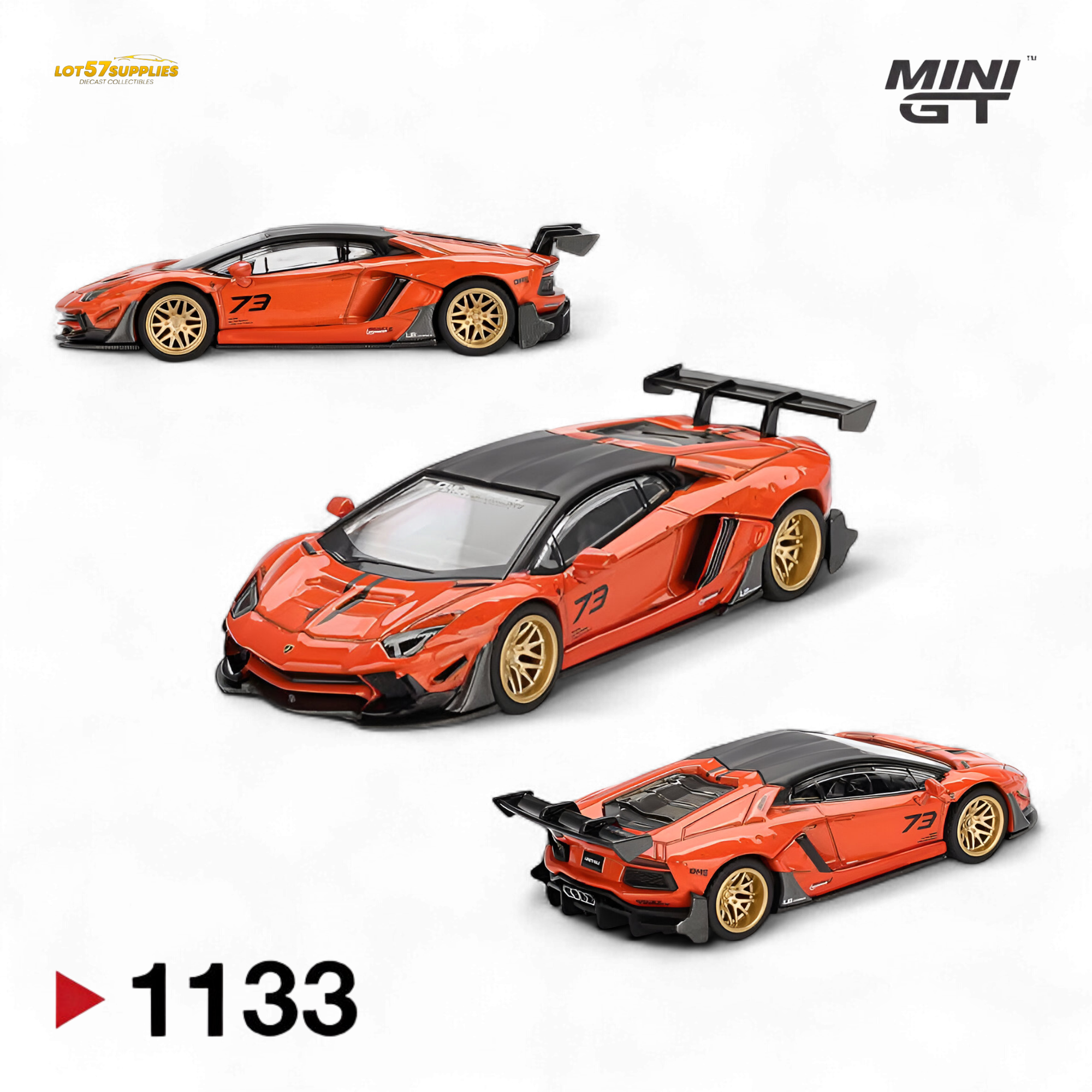 (Pre-Order) Mini-GT Lamborghini Aventador Limited Edition - Orange 1:64 #1133 Main image