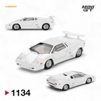 (Pre-Order) Mini-GT Lamborghini Countach 25th Anniversary - White 1:64 #1134