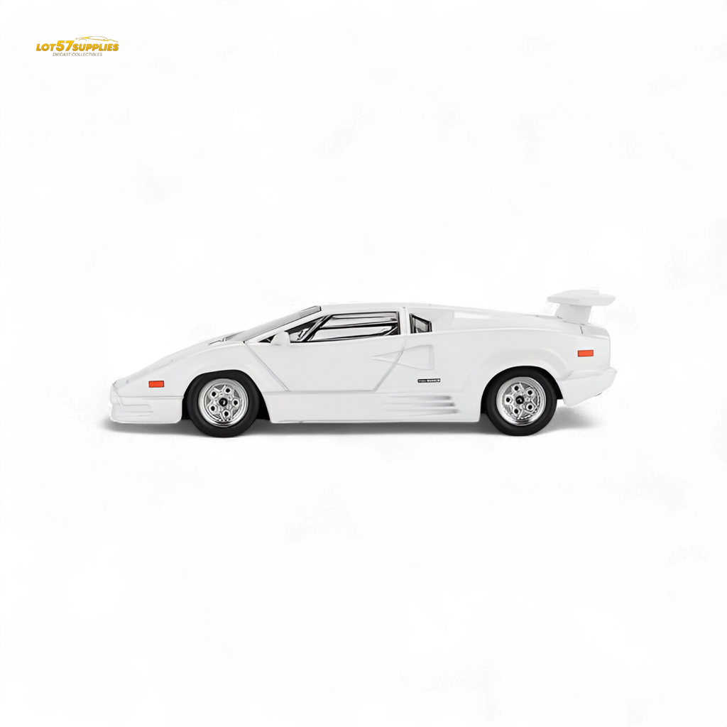 (Pre-Order) Mini-GT Lamborghini Countach 25th Anniversary - White 1:64 #1134