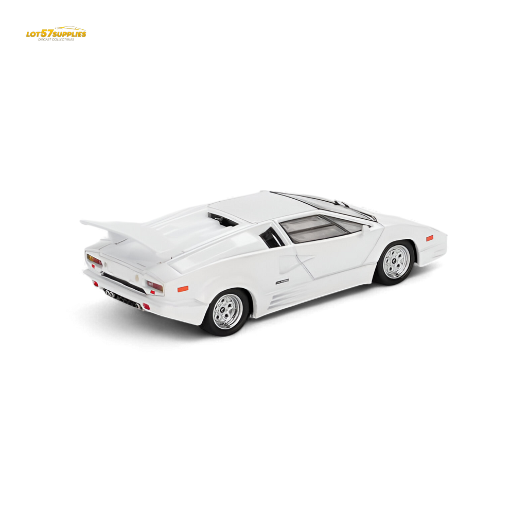 (Pre-Order) Mini-GT Lamborghini Countach 25th Anniversary - White 1:64 #1134
