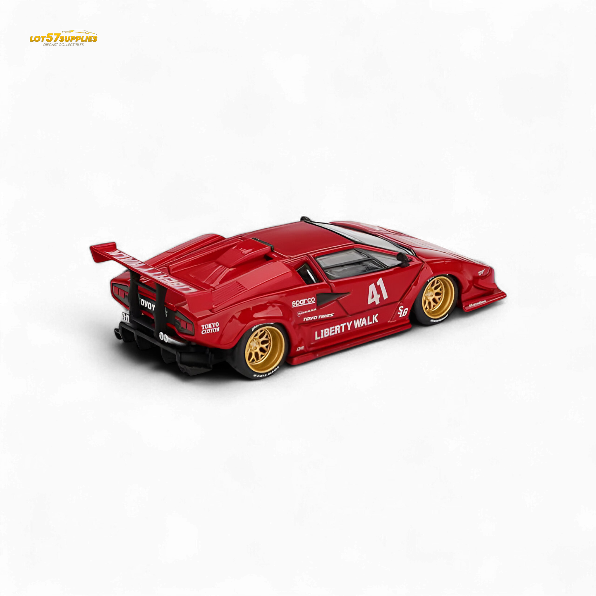 (Pre-Order) MiniGT Lamborghini Countach LB-WORKS Red 1:64