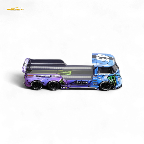 (Pre-Order) liberty 64 VW Trailer - Monster Livery 1:64