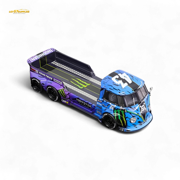 (Pre-Order) liberty 64 VW Trailer - Monster Livery 1:64