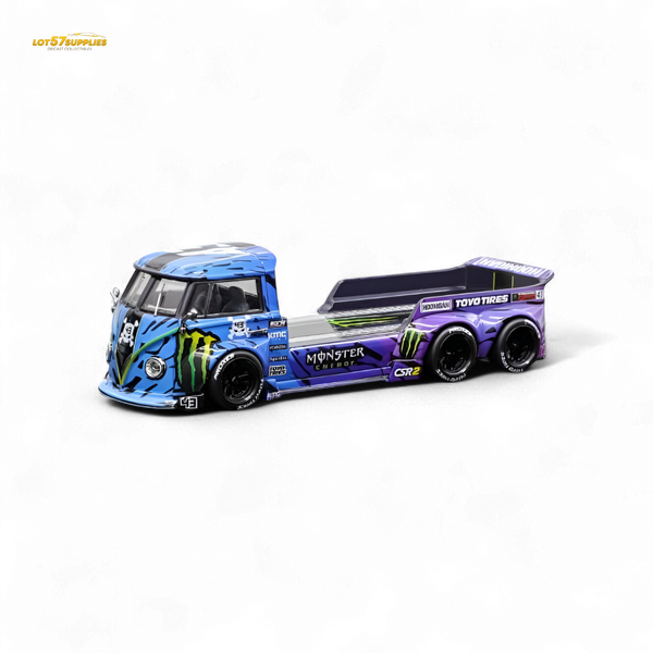 (Pre-Order) liberty 64 VW Trailer - Monster Livery 1:64