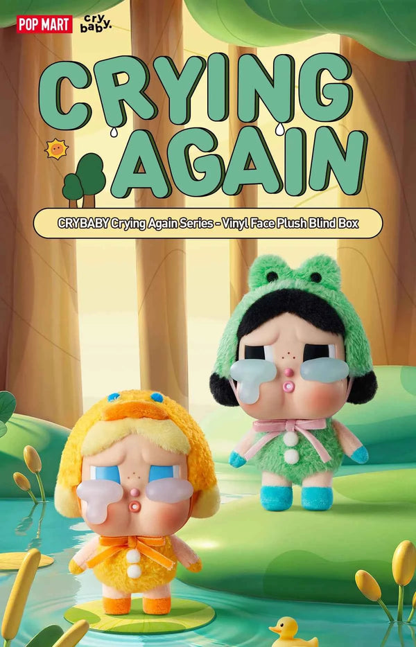 [RESTOCK: JULY] POPMART CRYBABY Crying Again Series - Vinyl Face Plush Blind Box