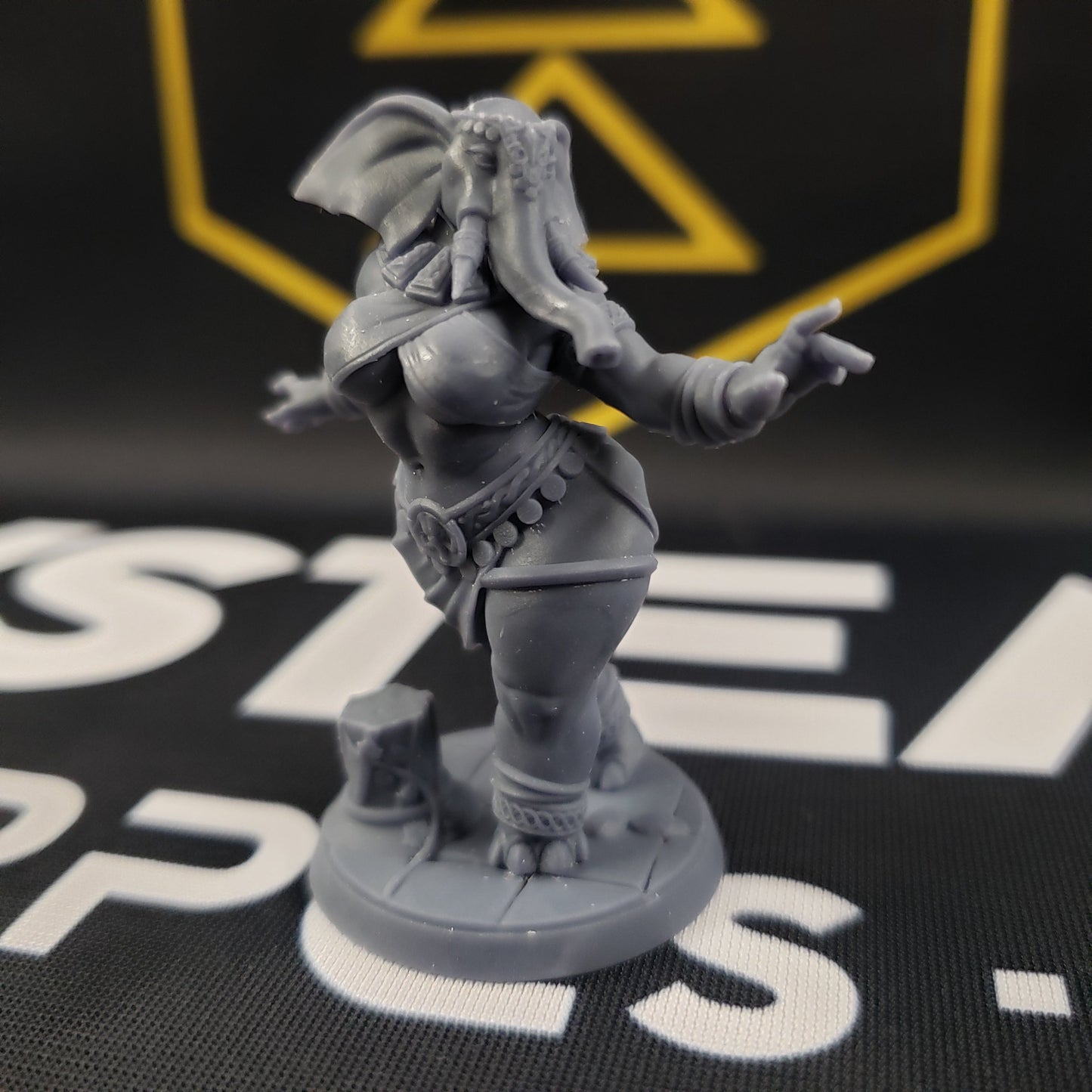 Gea the Elephorim Invoker (Female Loxodon Cleric)