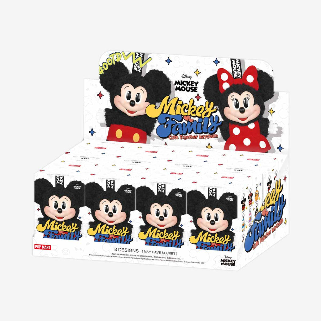[IN STOCK] POPMART Mickey Family Cute Together Keychain Series Figures