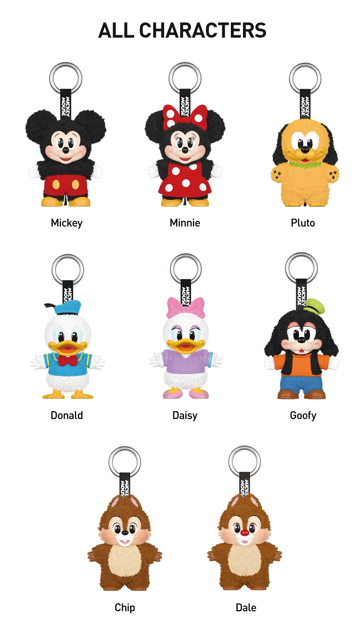 [IN STOCK] POPMART Mickey Family Cute Together Keychain Series Figures