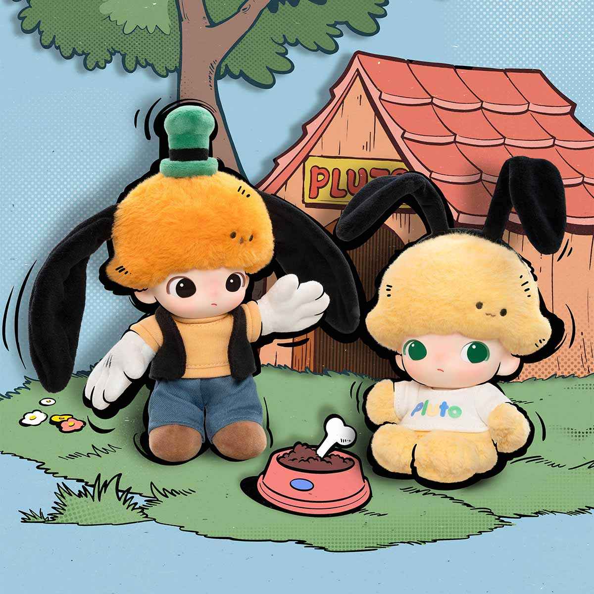 [In Stock] POPMART DIMOO WORLD × DISNEY Series-Vinyl Plush Keychain Blind Box (SEALED)