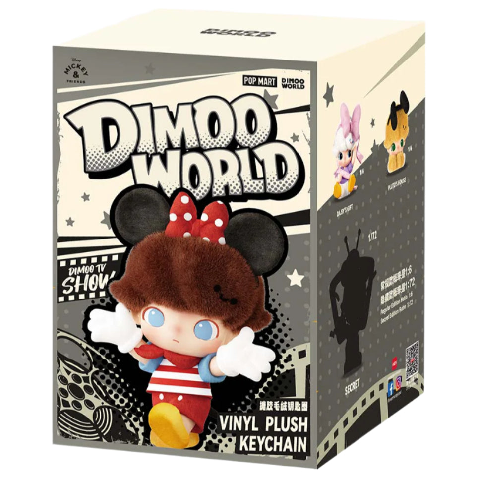[In Stock] POPMART DIMOO WORLD × DISNEY Series-Vinyl Plush Keychain Blind Box (SEALED)