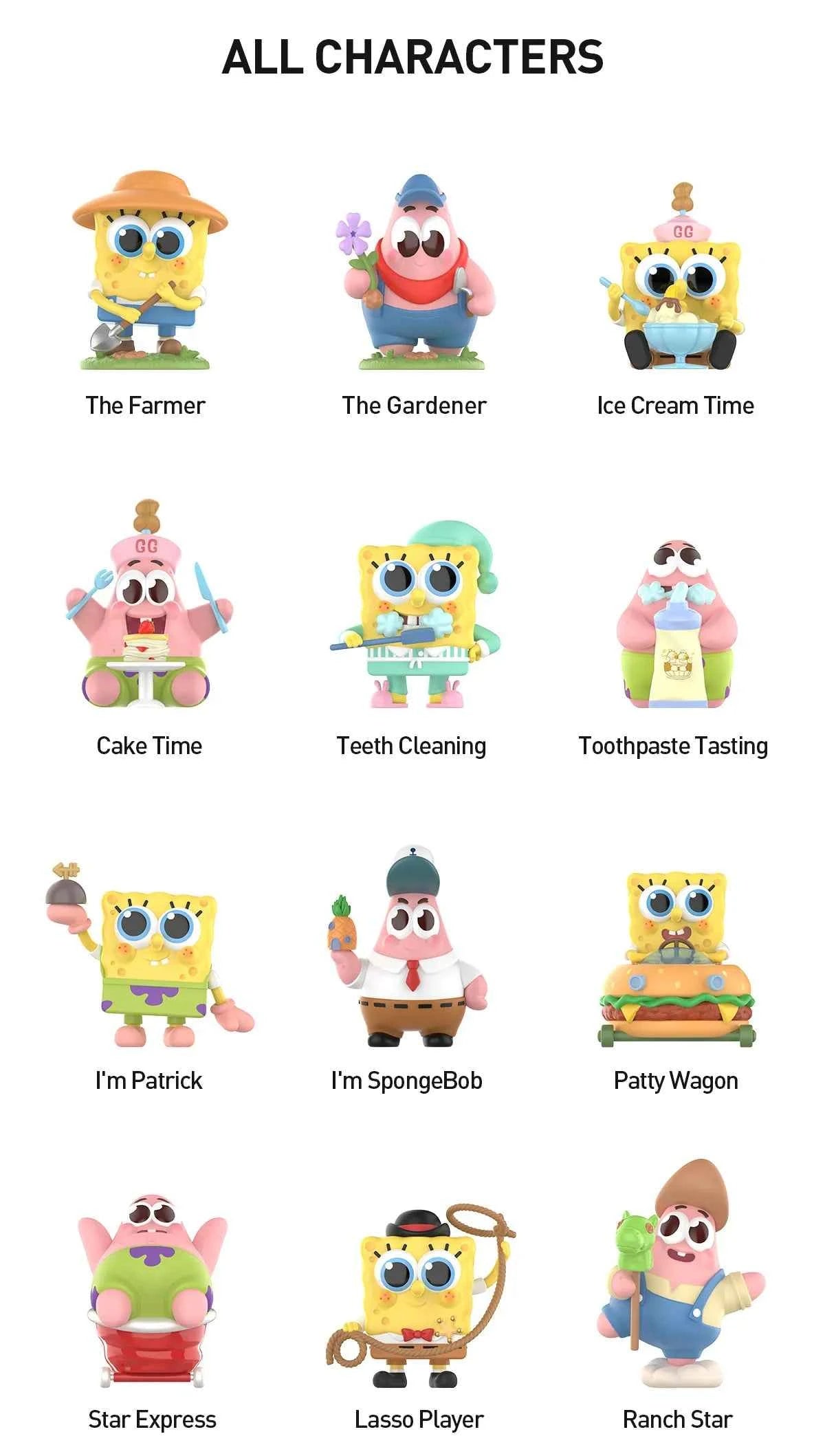 [In Stock] POPMART SpongeBob Best Friends Series Figures Blind Box