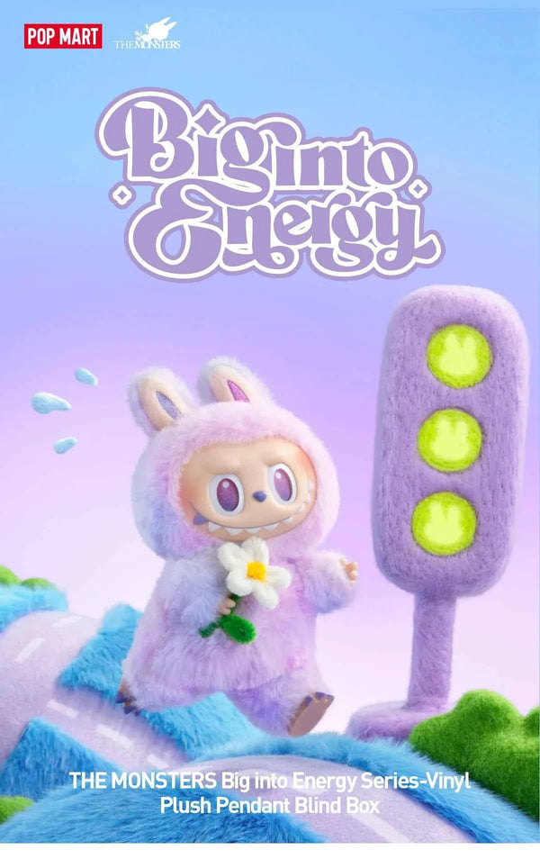 [In Stock] POPMART Big into Energy Series-Vinyl Plush Pendant Blind Box Labubu