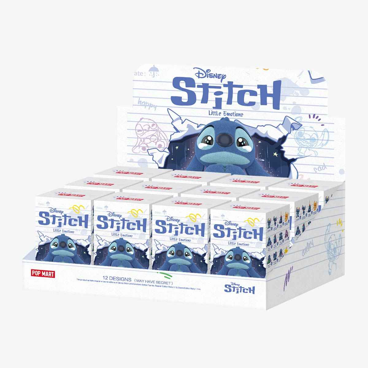 [IN STOCK] POPMART Disney Stitch Little Emotions Series Figures Sealed Case of 12 Sealed Blind Boxes