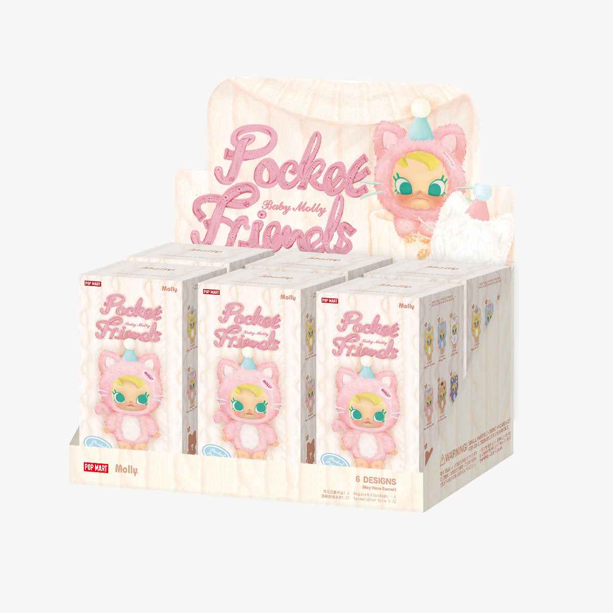 [RESTOCK: AUGUST] POPMART BABY MOLLY Pocket Friends Series Vinyl Plush Pendant Blind Box Main image