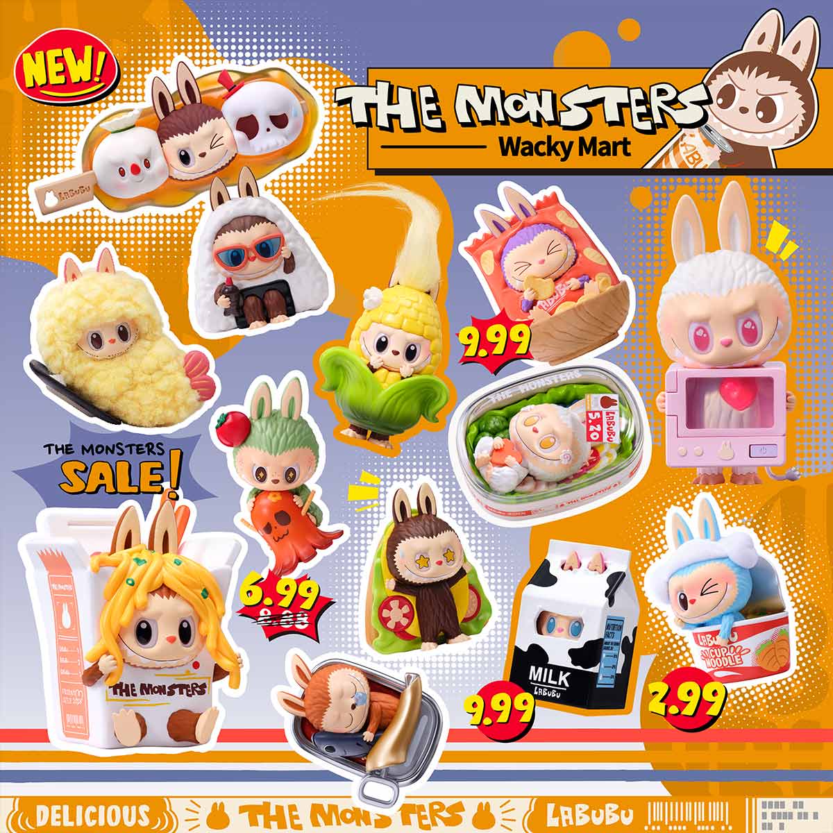 POPMart THE MONSTERS Wacky Mart Series Figures Blind Box (1 Blind Box) Main image