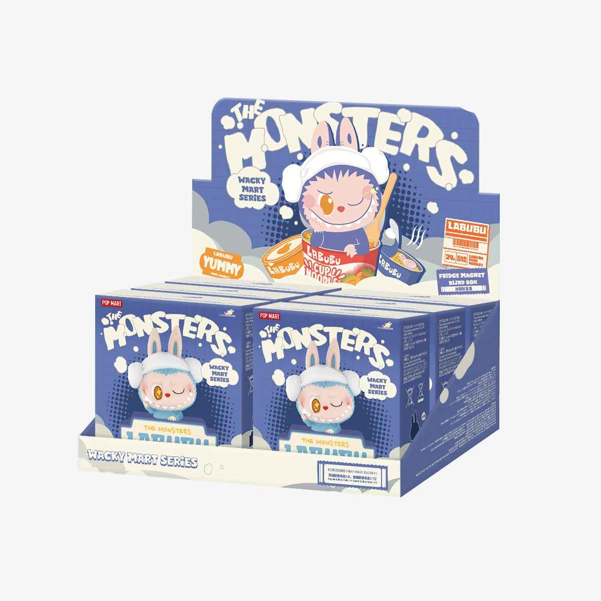 [In Stock] POPMART Wacky Mart Series-Fridge Magnet Blind Box (SEALED) Sealed Case of 6 Sealed Blind Boxes