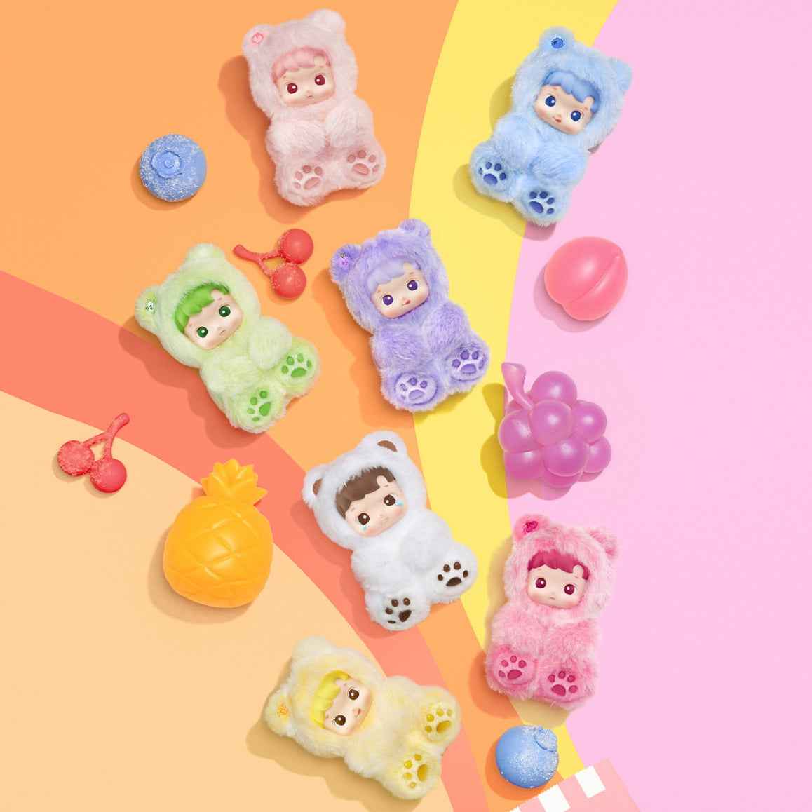 [In Stock] POPMART HACIPUPU Gummy Bear Series-Vinyl Plush Pendant Blind Box (SEALED)