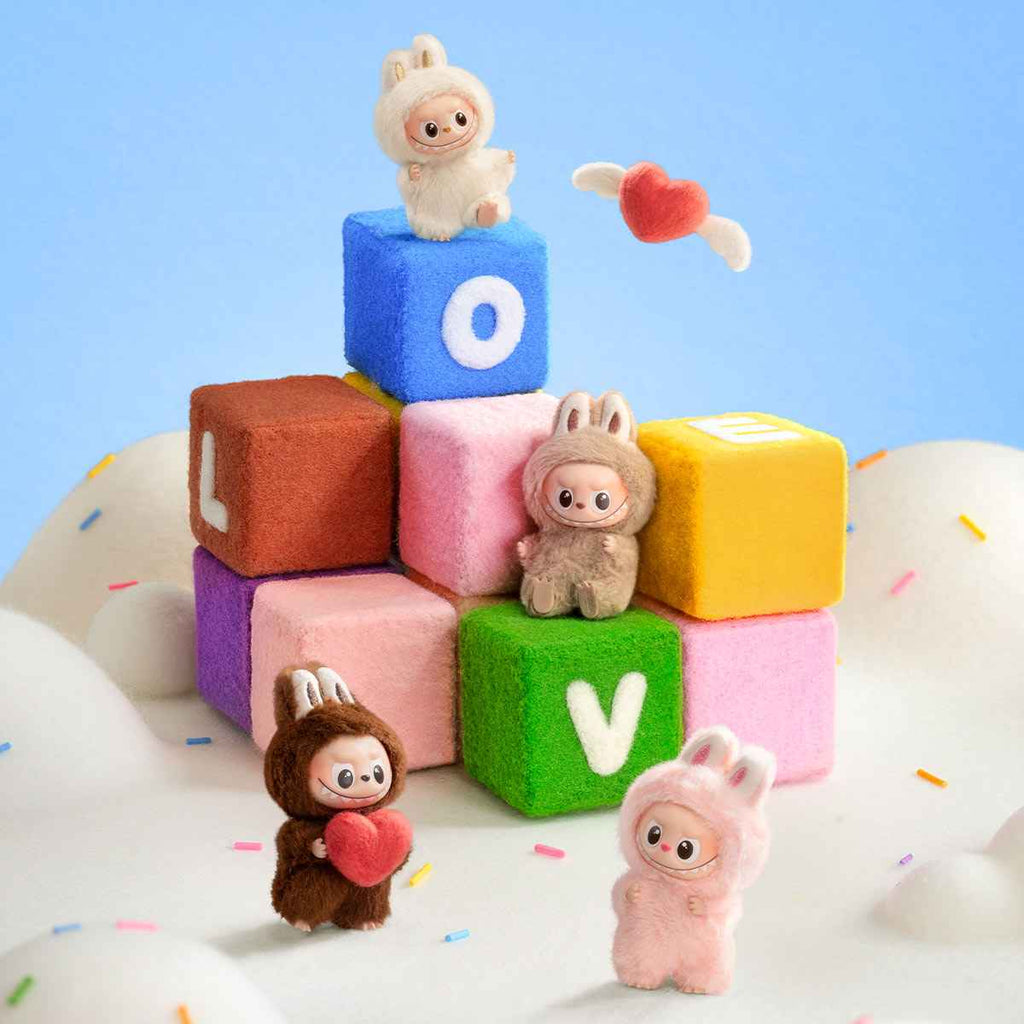 LABUBU THE MONSTERS Pin for Love Series-Vinyl Plush Pendant Blind Box (A-M) (1 Blind Box)