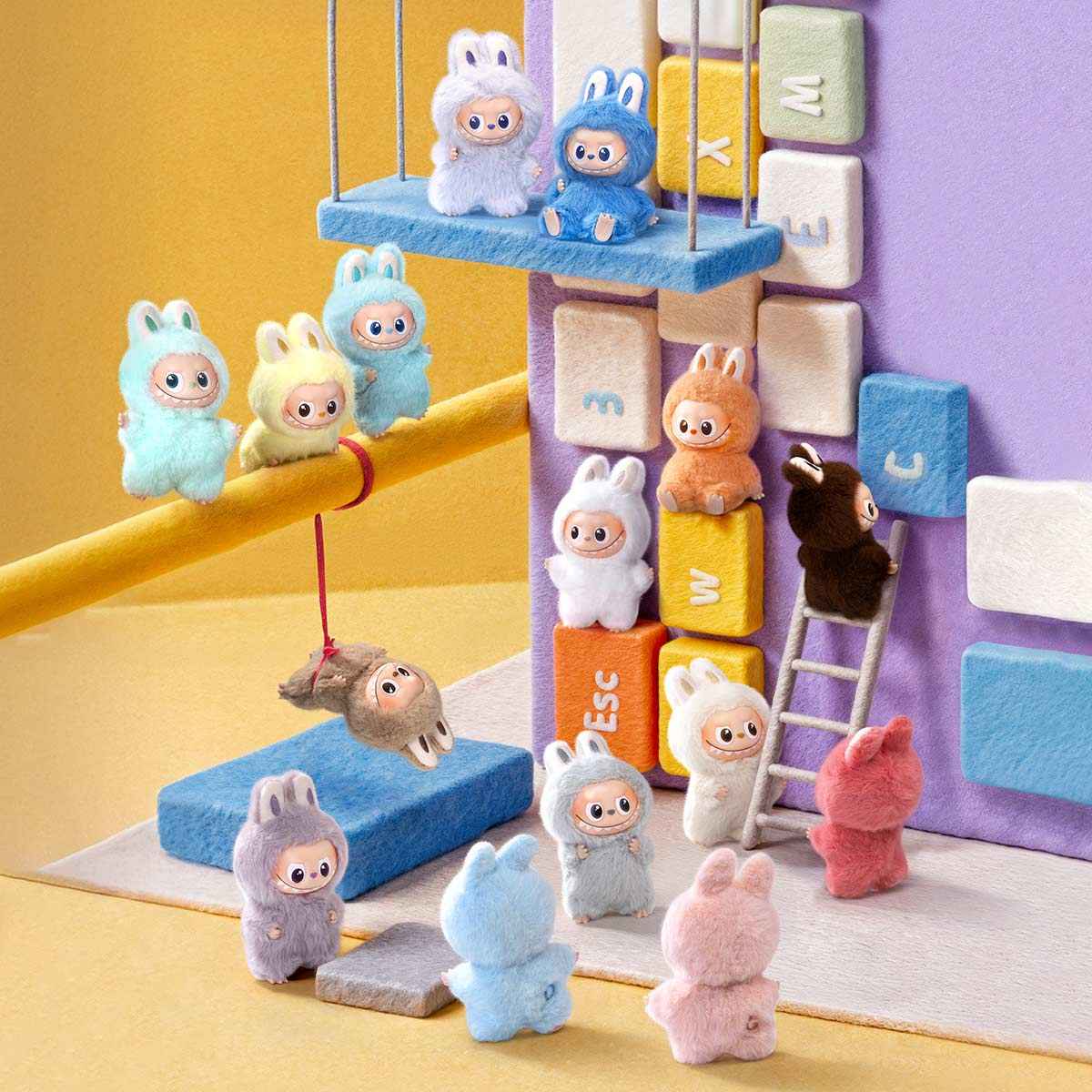 LABUBU THE MONSTERS Pin for Love Series-Vinyl Plush Pendant Blind Box (A-M) (1 Blind Box) Main image