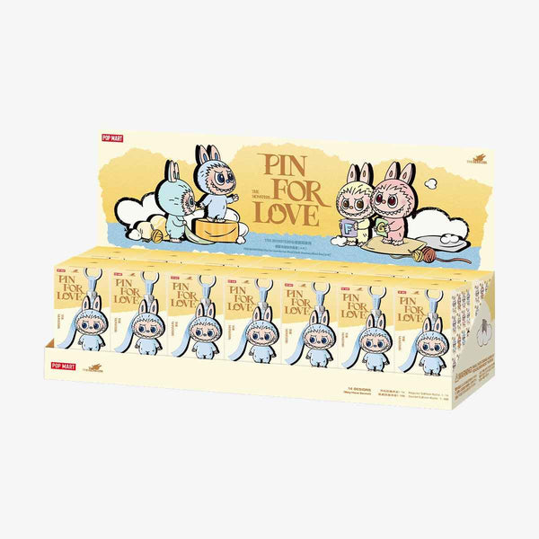LABUBU THE MONSTERS Pin for Love Series-Vinyl Plush Pendant Blind Box (A-M) (1 Blind Box)