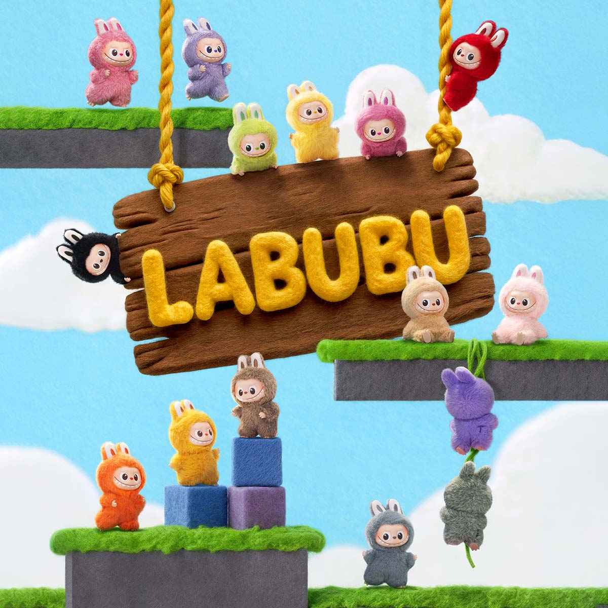 [CHOOSE YOUR LETTERS OPTION!] [IN STOCK] POPMART Labubu Pin for Love Main image