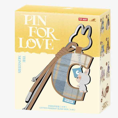 [CHOOSE YOUR LETTERS OPTION!] [IN STOCK] POPMART Pin for Love Series- Letter PENDANT Blind Box Single Sealed Blind Box (from A to M Set)