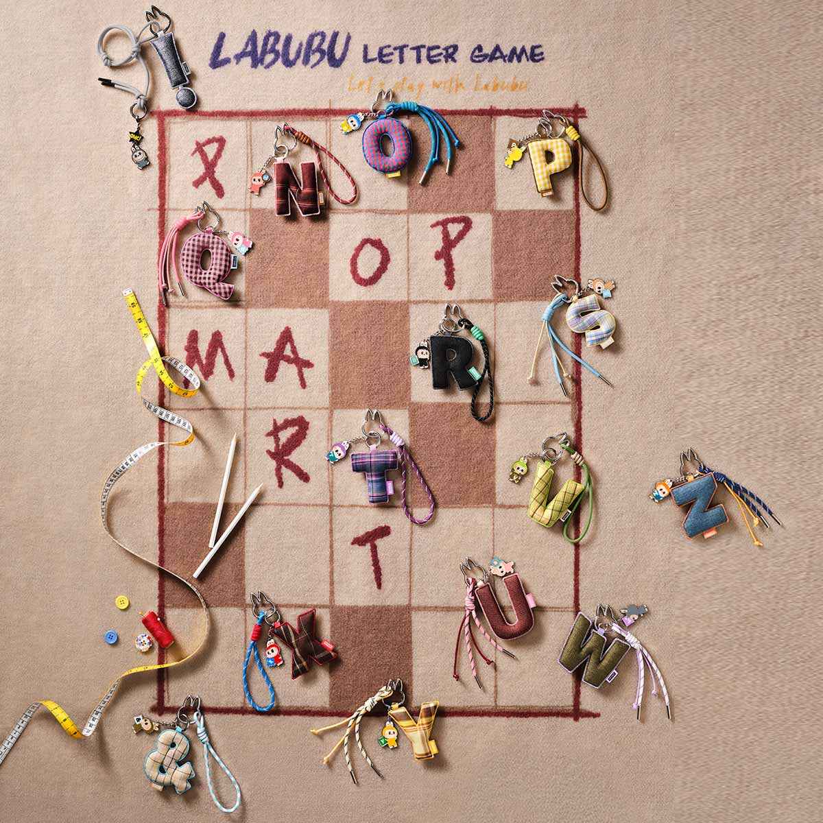 [CHOOSE YOUR LETTERS OPTION!] [IN STOCK] POPMART Pin for Love Series- Letter PENDANT Blind Box Main image
