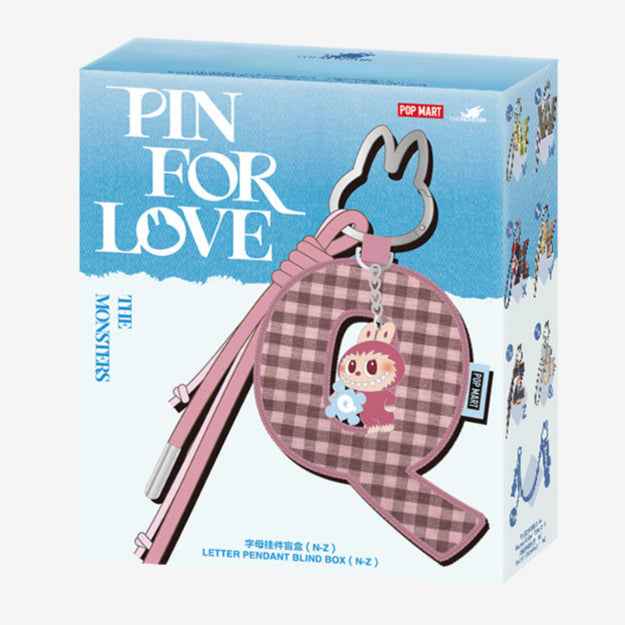 [CHOOSE YOUR LETTERS OPTION!] [IN STOCK] POPMART Pin for Love Series- Letter PENDANT Blind Box Single Sealed Blind Box (from N to Z Set)