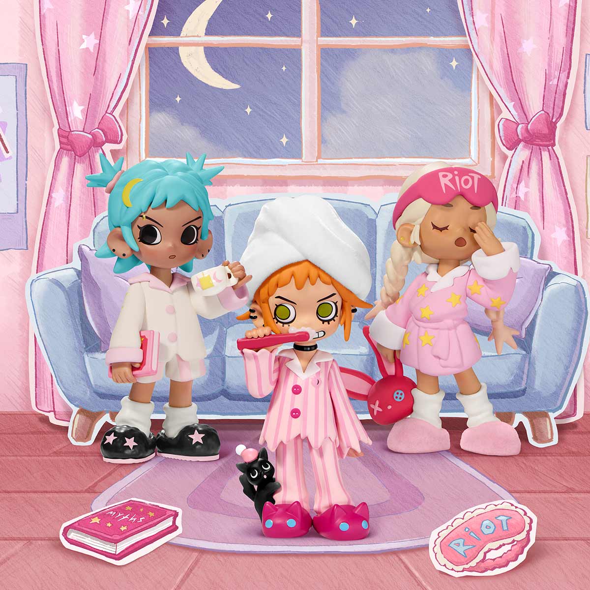 Lil Peach Riot Sleepover Series Figures Blind Box Secondary image