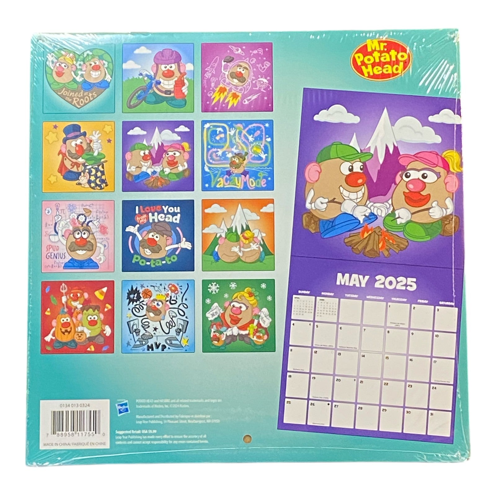 Mr. Potato Head 2025 16-Month Wall Calendar