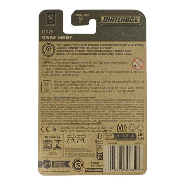 Matchbox 2025 Ram 1500 REV | 2025 Matchbox Series 73/125