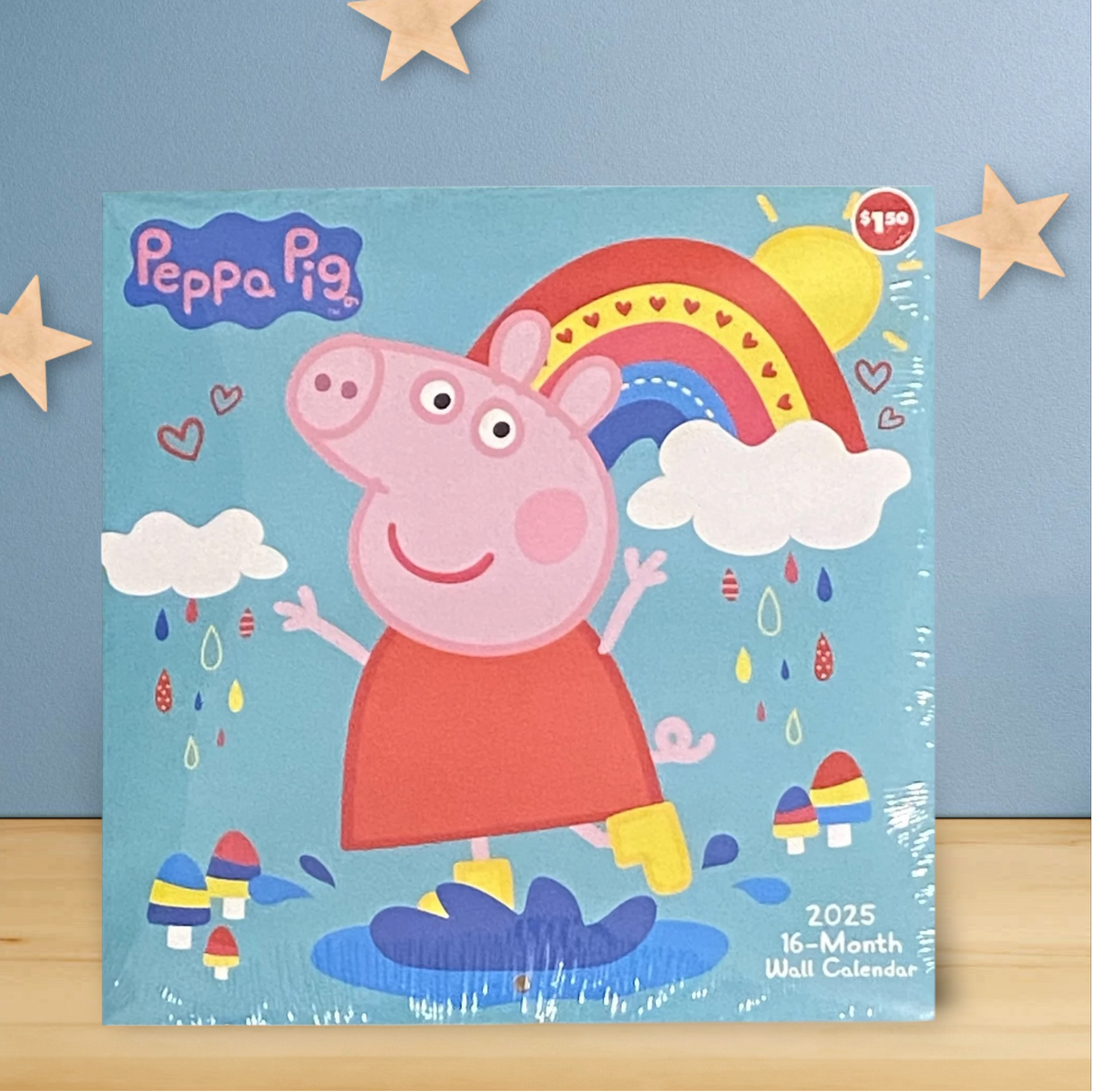 Peppa Pig 2025 16-Month Wall Calendar