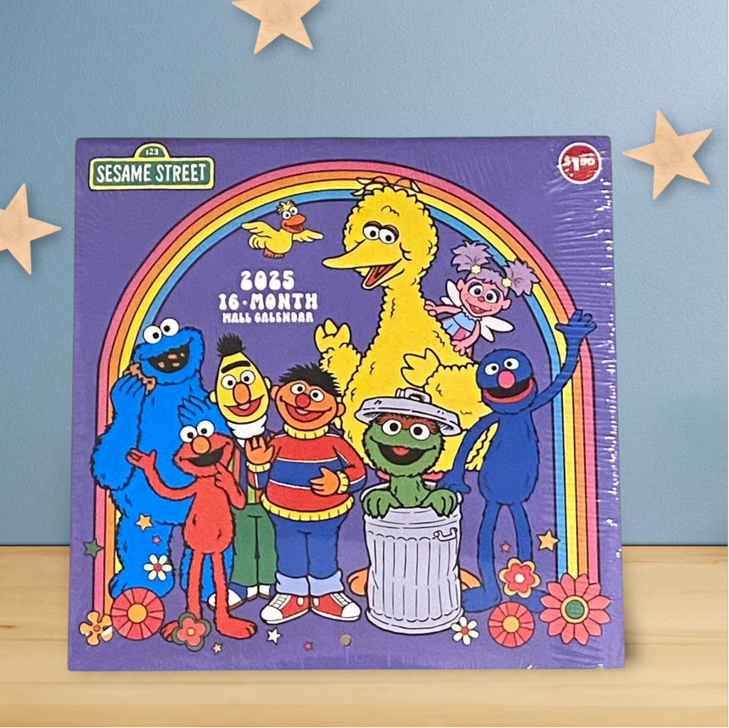 Sesame Street 2025 16-Month Wall Calendar -
