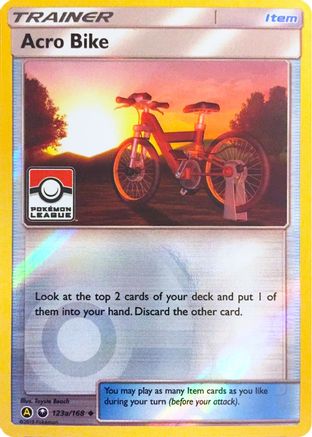 Acro Bike (Pokemon League) 123a/168 - League & Championship Cards Reverse Holofoil Main image