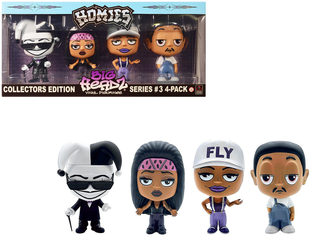 Homies - "Homies Big Headz" Series 3 Collector's Edition 4-Pack of Figures by Homies Main image