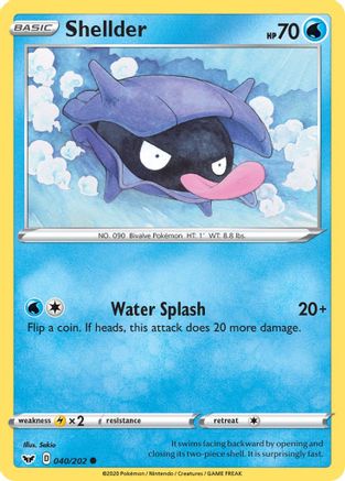 Shellder 040/202 - SWSH01 Sword & Shield Base Set