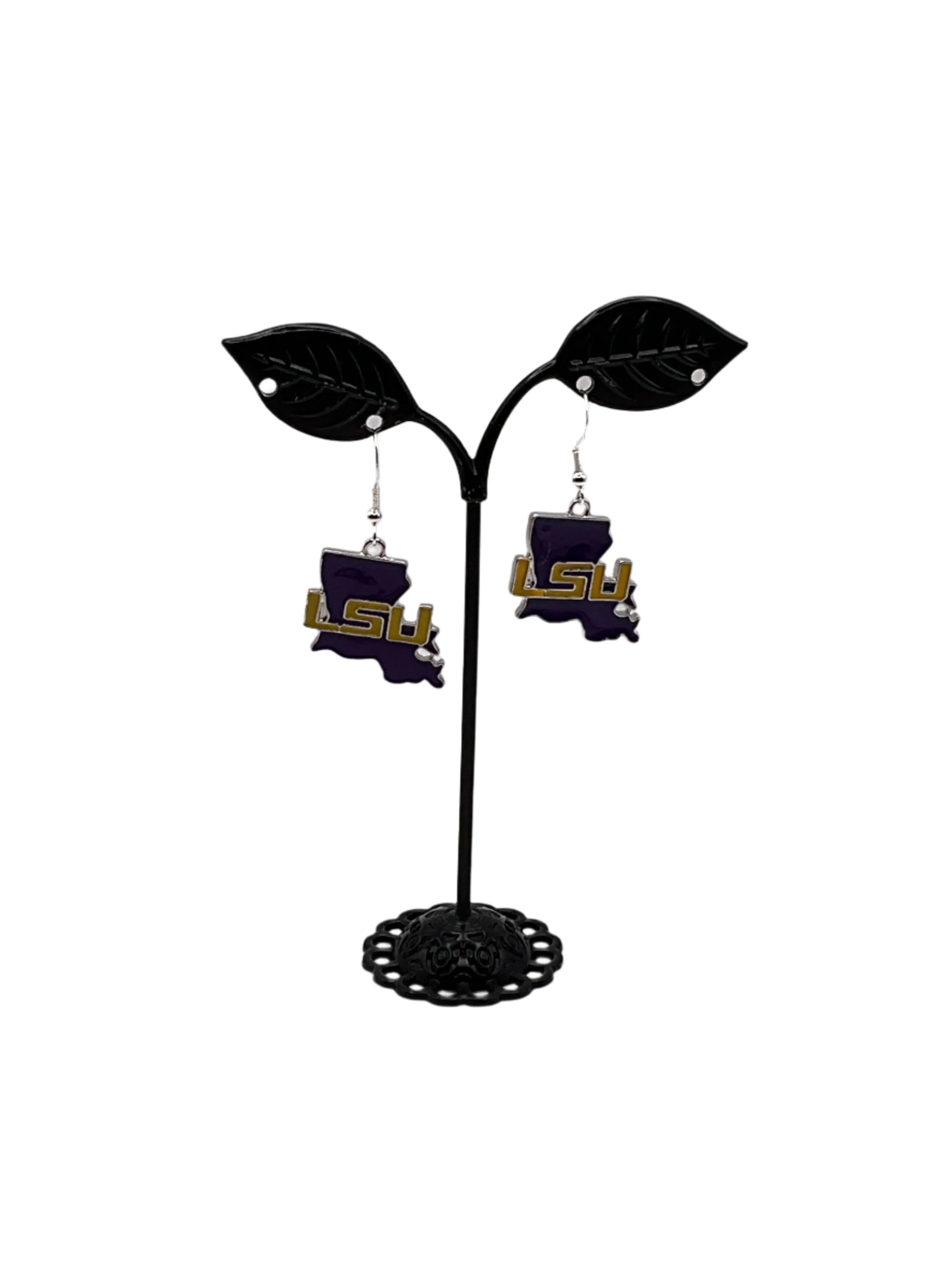 LSU football earrings