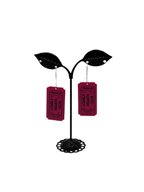 Ticket earrings
