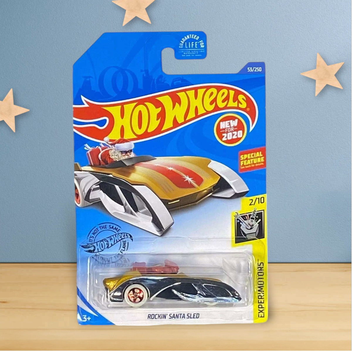 Hot Wheels Rockin' Santa Sled - Silver & Gold - Experimotors Series 2/20